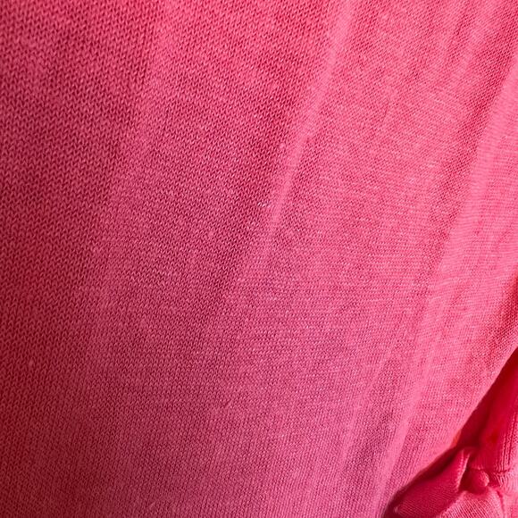 Talbots Sweater Womens Small Pink Linen Knit Pullover Vneck Bohemian Casual - Picture 4 of 10